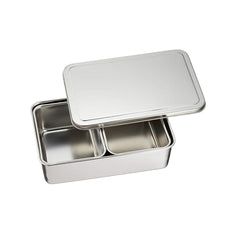 2 mini rektangulære krydderibeholdere med låg - 223 x 147 x 63 mm