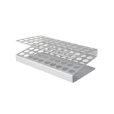 Aluminium holder til 50 reagensglas/tuber (til opfyldning), max 16 mm., 1 stk.
