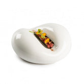Dune - Taco design, glaseret hvid, Ø17, 1 stk.