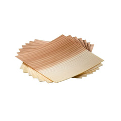 Cedertræ til grill og madlavning i ark. 20 stk. (Str. 120 x 120 mm)