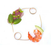 Bambus spyd - Ying-Yang 11,5 cm -100 stk.