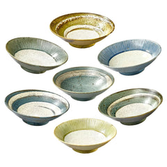 Dyb tallerken - japansk design til både hverdag og fest (Flere farver)