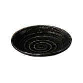 Arabori tallerken - silver and black. Ø13 cm