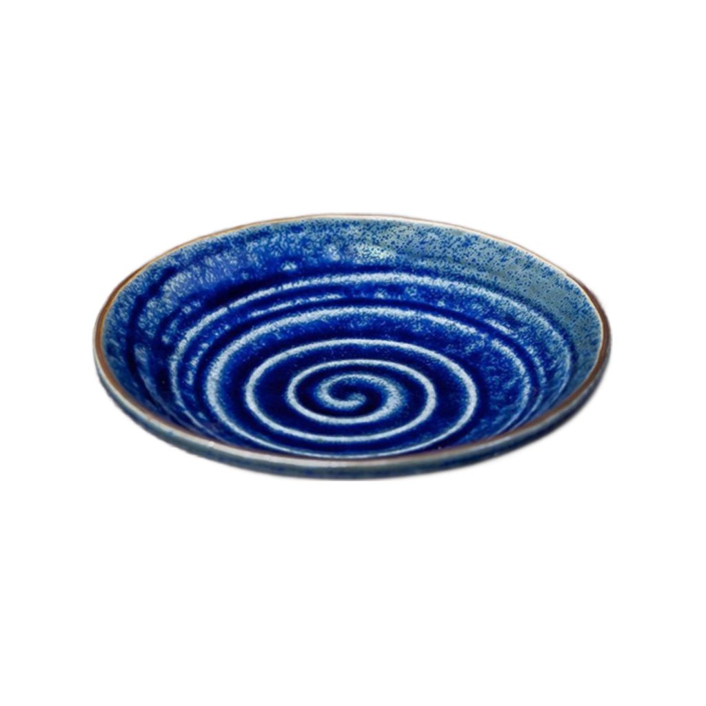 Arabori tallerken - dark blue. Ø13 cm