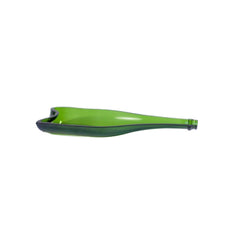 Champagne flaske som fad/tallerken, grøn i XL, 250 ml. 6 stk.