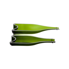 Champagne flaske som fad/tallerken, grøn i XS, 130 ml. 6 stk.