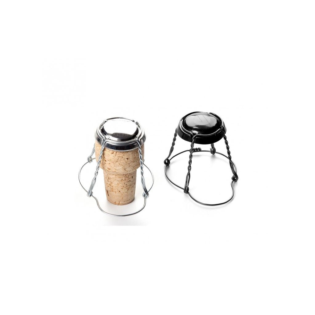 Champagne forsegler, sort, 100 stk.