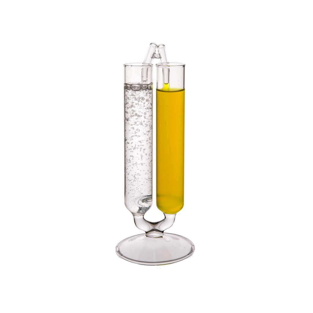 Columbia dobbelt shot glas om reagensglas på fod, 2 x 80 ml, 2 stk.