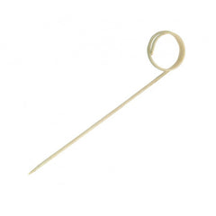 Bambus spyd med et twist 12,5 cm - 100 stk