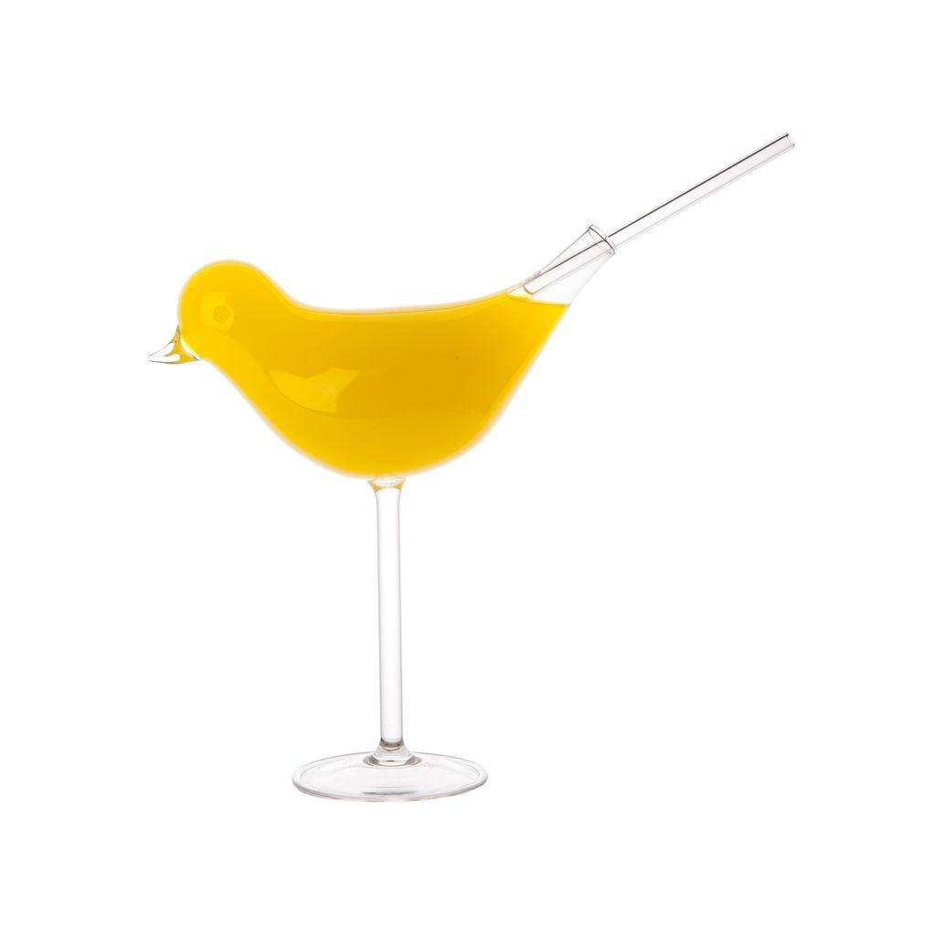 Drinksglas formet som fugl, 200 ml