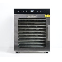 Drycook dehydrator til 10 bakker med dobbelt temperatur