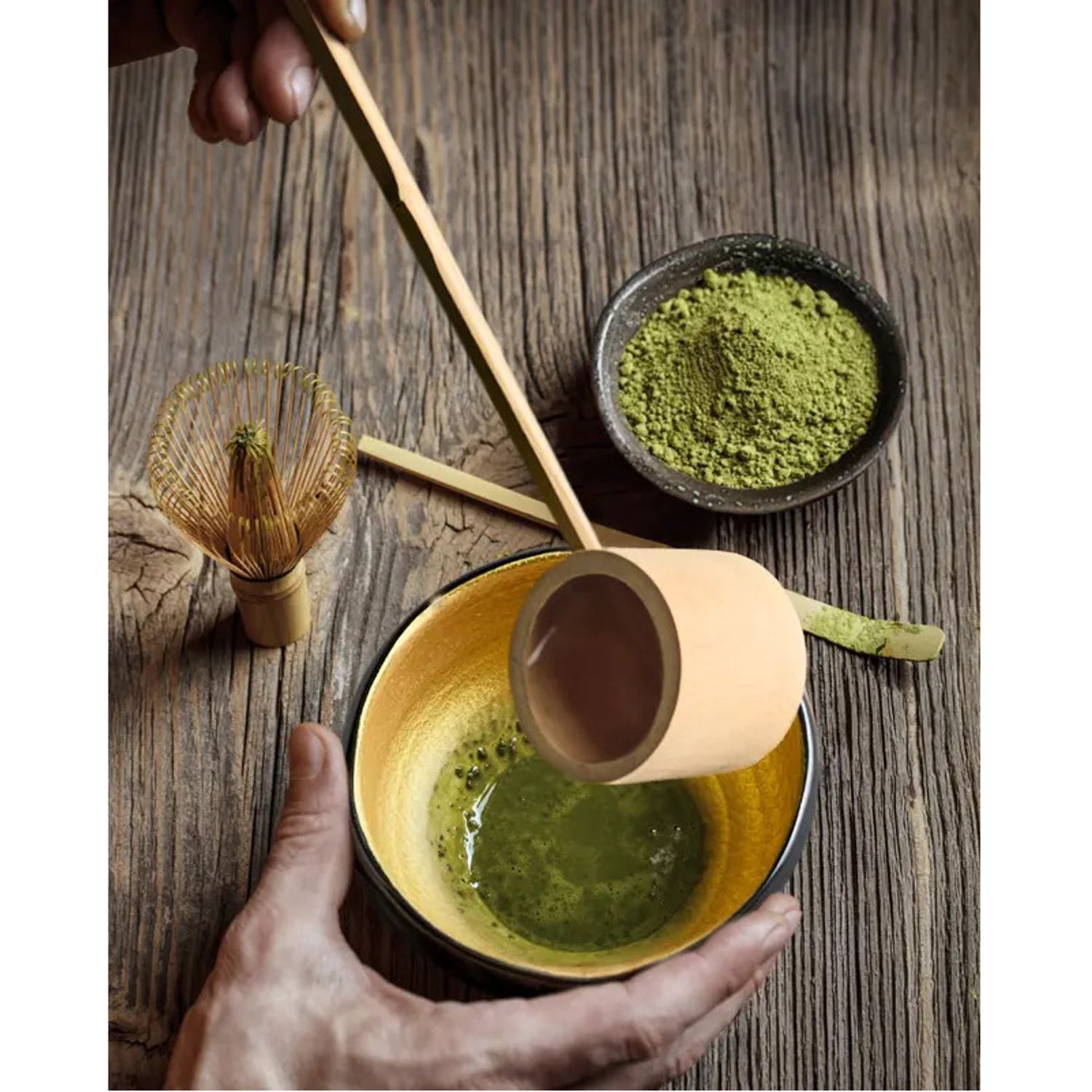 Bambus øse 46 cm til matcha te ceremoni
