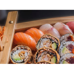 Bambus båd til sushi servering, 60 cm.
