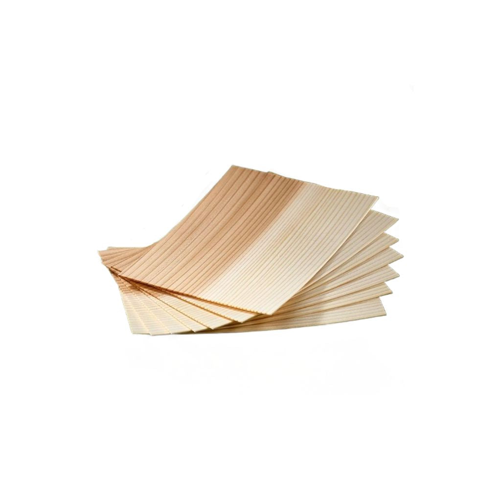 Cedertræ til grill og madlavning i ark. 20 stk. (Str. 120 x 60 mm)